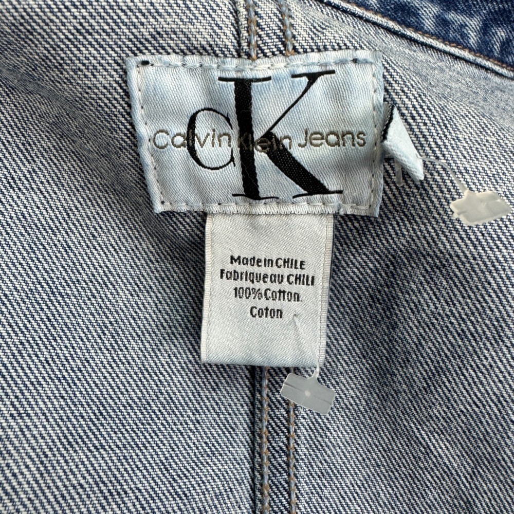 Calvin Klein Engine Jacket Denim Barn Chore Coat 90s NWT XL Deadstock Rare - Picture 4 of 15